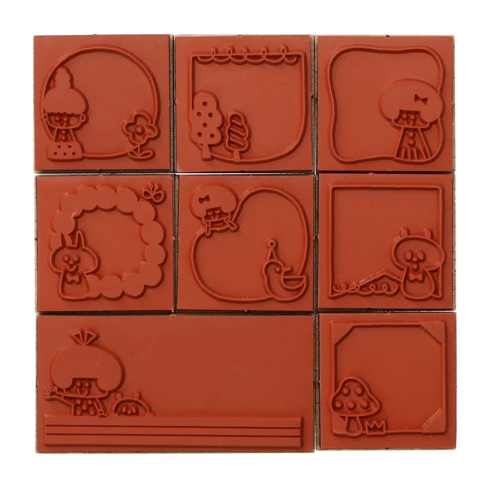 Amazon.co.jp: 木製スタンプセット/mizutama 【パターン】かわいい